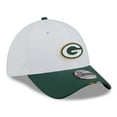 thumbnail image 3 of Men's New Era  White/Green Green Bay Packers 2025 NFL Training Camp 39THIRTY Flex Hat, 3 of 5
