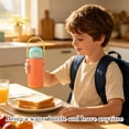 thumbnail image 5 of Clearance Under $10 | Portable Insulated Water Bottle with Locking Lid and Handle for Sports, Travel, and Daily Hydration, Purple, 5 of 9