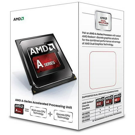 AMD A8-6500 Richland 4.1GHz Socket FM2 65W Quad-Core Desktop Processor AMD Radeon HD AD6500OKHLBOX