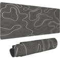 thumbnail image 1 of Large Mouse Pad XXL, Topography Contour Map Gaming Mouse Pad, Big Desk Mat with Stitched Edges Mousepad for Gaming Keyboard Computer Laptop Office, 31.5'''' X 12'''', 1 of 5