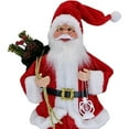 thumbnail image 4 of fastboy Bonhomme de Neige Père Noël Poupée Décoration Intérieur Table Bureau Statue Décor Rouge, 4 of 8