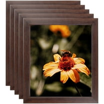 ArtToFrames 8" x 14" Wooden Finish Mahogany Picture Frame, 8.5x14 inch Brown Wood Poster Frame (WOM-4958), 5 Pack