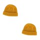 thumbnail image 1 of Qarigey Gorras Otoño Invierno Gorros de punto más cálidos Sombreros de protección Casual Elástico Hip Hop Accesorios Esquí medio amarillo amarillo medio 2piezas Qarigey CBP266555, 1 of 5