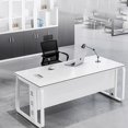 thumbnail image 2 of Work Corner Office Desk Conference Executive Meeting Shelves Office Desk Ergonomic Executive Bureau Meuble Home Furnitures My Lux Decor Round, 2 of 14