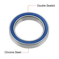 thumbnail image 2 of Uxcell Deep Groove Ball Bearing Thin Section Double Seal Chrome Steel Blue Cover 15x21x4mm, 2 of 4