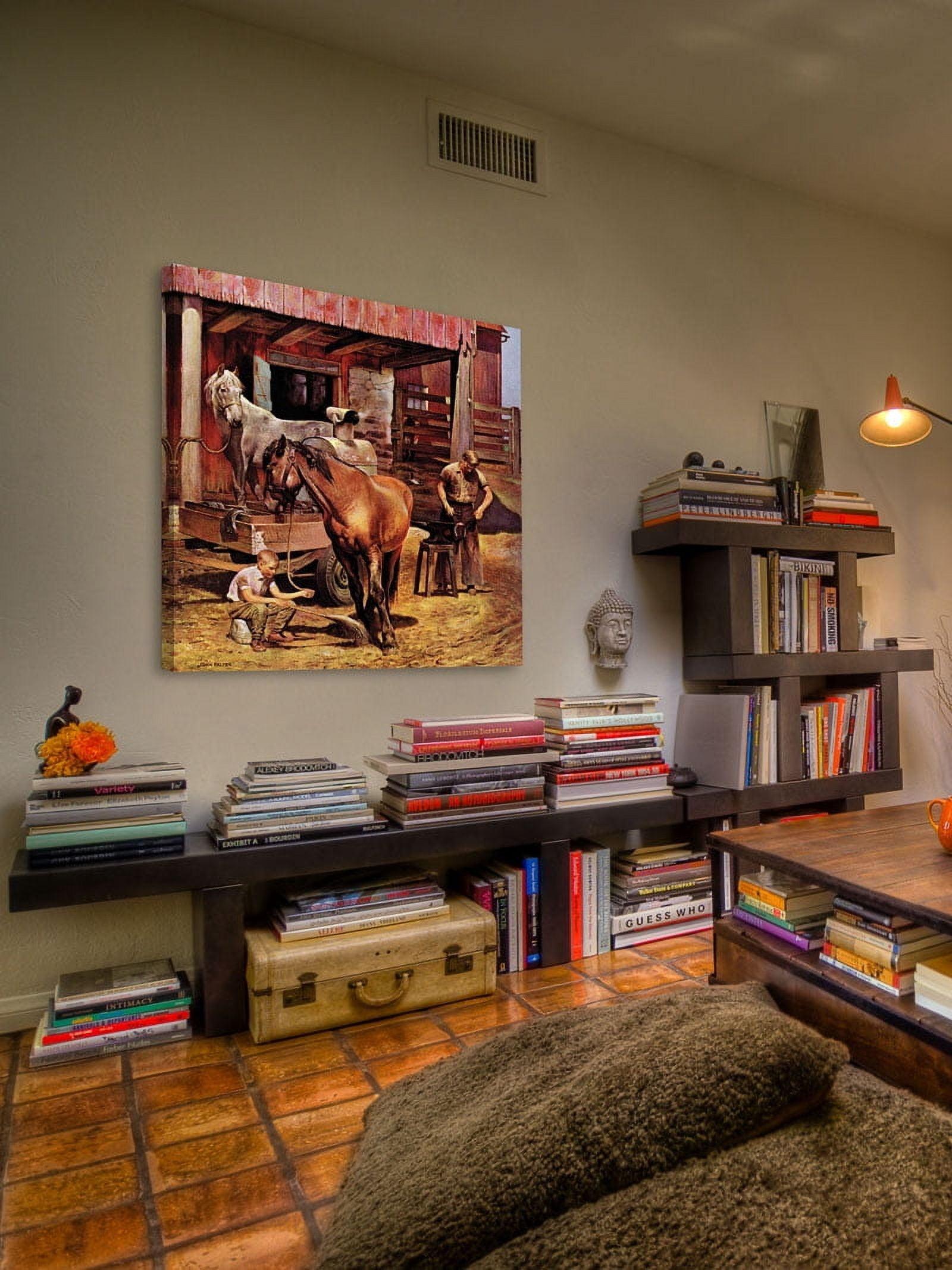 Marmont Hill "Blacksmith" by John Falter Painting Print on Canvas