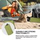 thumbnail image 2 of 1 tapete de tela Oxford de 150 x 100 cm, resistente a la humedad, impermeable, para tienda de campaña, manta portátil para exteriores, playa, camping, césped, senderismo (verde militar)., 2 of 5