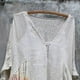 thumbnail image 5 of Vestido HUOGUO Vintage Floral Manga 3/4 para mujer, talla grande, 5 of 5