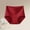Red, variant on Avrnliq Womens 100% Cotton High Waisted Underwear High Cut Brief Seamless Embossed Tummy Control Soft Breathable Plus Size M-XXXL Gray,Size 2XL