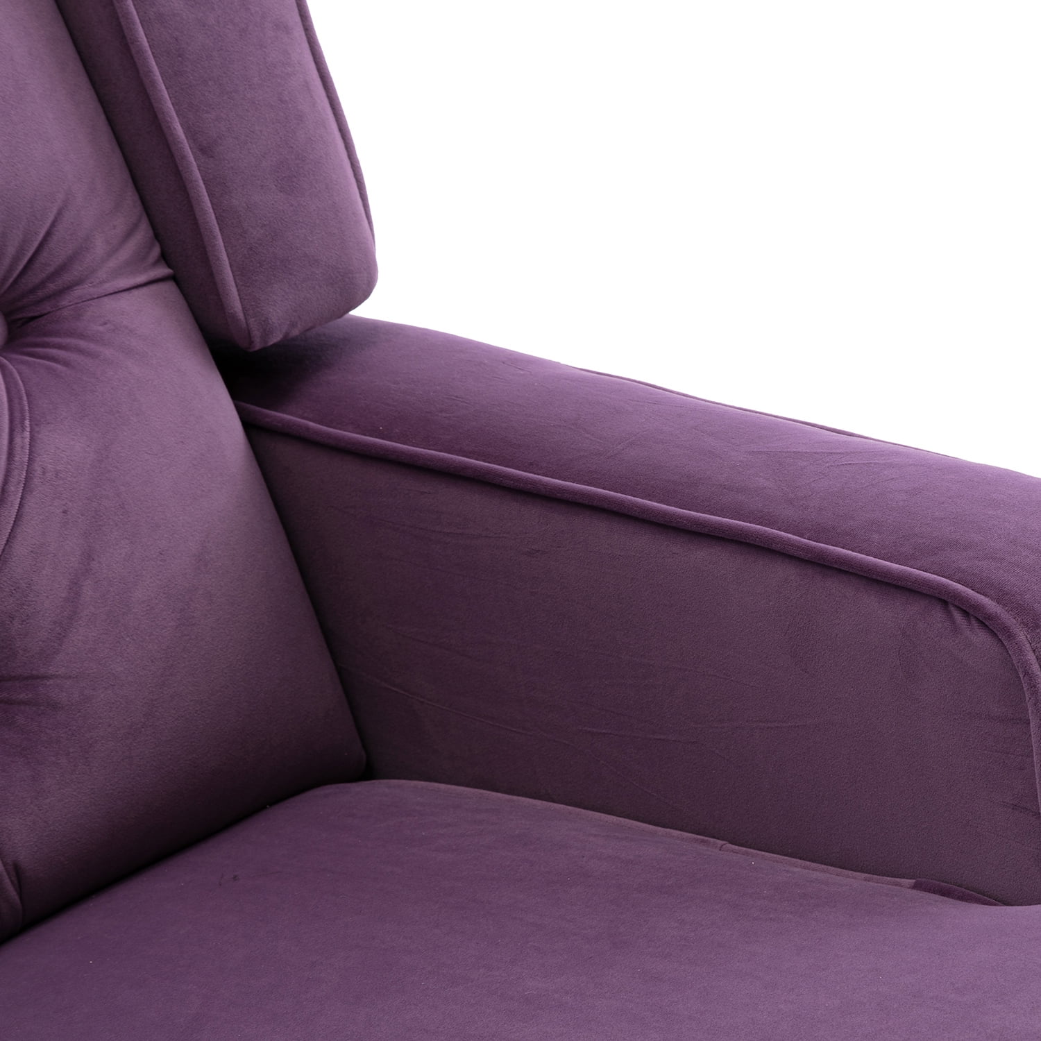 Kepooman Modern High Back Rocking Chair, Padded Seating for Living Room & Office, Purple Kepooman Modern High Back Rocking Chair, Padded Seating for Living Room & Office, Purple