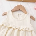 thumbnail image 5 of HCNTES Girls Children Baby Summer Dress Short Sleeve Casual Party Dress for Toddler Little Big Kids 1-5T 7-12T(3-4 Years,L04-White), 5 of 9