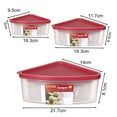 thumbnail image 4 of Hzsb Crisper Boxes Reusable Pizza Storage Container Microwaveable High Temperature, 4 of 6