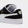 thumbnail image 4 of PU & MA Suede XL Black White Men Unisex LifeStyle Casual Shoes 395205-02, 4 of 6