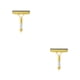 thumbnail image 1 of Injueey Rascador de vidrio Herramienta de limpieza de ventanas para el hogar Arandela de pared de azulejos Cepillo manual Limpiaparabrisas para Amarillo 2Conjunto, 1 of 6