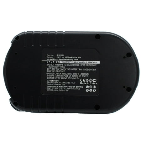 

Batteries N Accessories BNA-WB-H6327 Power Tools Battery - Ni-MH 18V 3000 mAh Ultra High Capacity Battery - Replacement for Hitachi EB1812S Battery