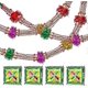 thumbnail image 1 of Christmas Foil Garland, 4Pcs Ceiling Hanging Decorations Garland for Christmas, New Year, Birthday, Wedding, Valentine's Day Party Supplies, 1 of 5