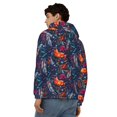 thumbnail image 4 of Kdxio Tropical Flower Print Men Hoodies Casual Hoodies for Men with Zip Pockets Full Zip Long Sleeve Sweatshirt Sports Hooded Jacket-Medium, 4 of 5