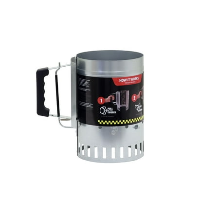 - Char-Griller Charcoal Chimney Starter, Galvanized .6mm Steel, 9586