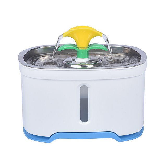 Fuente De Agua Desmontable Acero Inoxidable Rectángulo Superior Alimentador De Agua De Flor De Ángulo Redondo Con Dos Cabezas Minnieouse PT001540-02