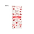 thumbnail image 4 of 50 Pieces Valentines Party Cellophane Treat Bags Mixed Heart Print Party Bag Plastic Goodie Candy Favor Bags Present Bag, 4 of 11