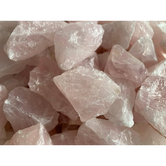 Raw Rose Quartz, Natural Rose Quartz Stone, Natural Rough Rose Quartz, Rose Quartz Rough, Rose Quartz Healing Crystal (Rose Quartz, 0.25 Pound)