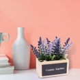 thumbnail image 2 of Vikakiooze Home Decor , Simulation Flower Pot Lavender Fake Flower Plant Living Room Decoration Ornament, 2 of 9