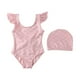 thumbnail image 2 of Trajes de baño para niños, sin mangas, con volantes, para playa, de verano 110, 2 of 9