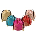 thumbnail image 1 of Lubelski Embroidery Cloud Pattern Sachet Lucky Bag Beads Drawstring Jewelry Storage Pouch, 1 of 4