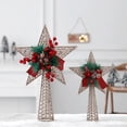 thumbnail image 3 of Adorno brillante para árbol de Navidad, estrella de cinco puntas, árbol de Navidad, cono de pino, pentagrama, decoración, Navidad, Año Nuevo, 2023, Natal, 3 of 4
