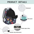thumbnail image 4 of Space Geek Star Moon Sun Backpack - Waterproof & Spacious for College Students, 4 of 6