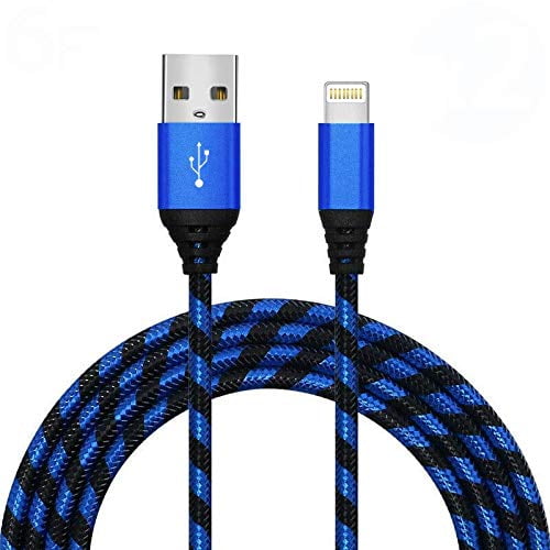 Charging Cable 6FT/2M Nylon Braided ExtraLong Cable Fast Charger USB
