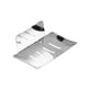 thumbnail image 5 of Jabonera reutilizable resistente al óxido, soporte para esponja, escurridor para fregadero, bañera, vasos, fregadero, cocina Plata B, 5 of 8