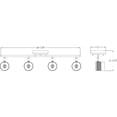 thumbnail image 2 of Kitson Collection Brushed Nickel Four-Head Multi-Directional Track, 2 of 2