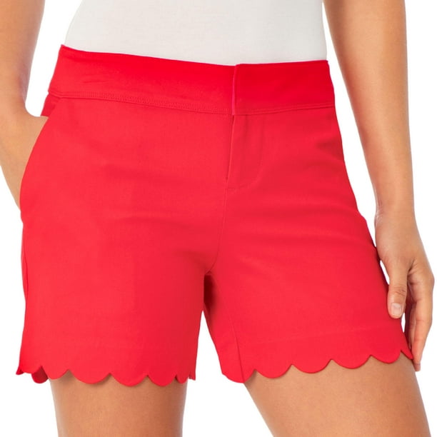 Isaac Mizrahi - Isaac Mizrahi Ladies Trouser Short in Lipstick Red, 16 ...