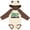 Natural & Brown w Ears, variant on Inktastic Future Curler Kids Curling Sports Boys Long Sleeve Baby Bodysuit