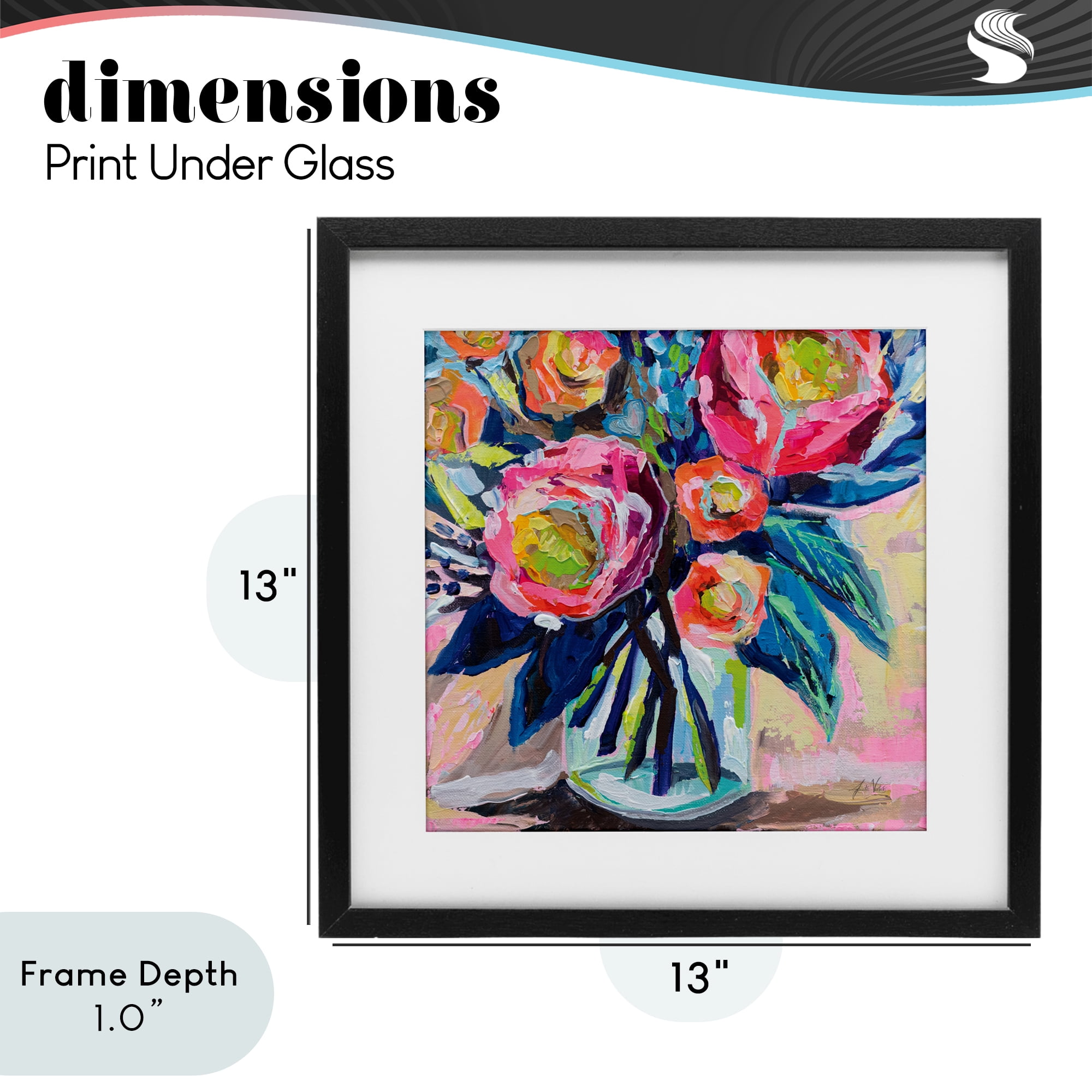 Stupell Industries Because You Love Me Black Framed Print Under Glass, design by Jeanette Vertentes