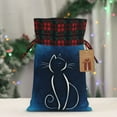 thumbnail image 5 of Wukai Cat Sketch Print Christmas Burlap Bags,Drawstring Christmas Burlap Goody Gift Candy Bags Xmas Burlap Treat Bags for Candy Wrapper Xmas Party Favors-Black, 5 of 8