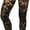 Footless - Black, variant on ToBeInStyle Women's Spandex Sheer Pantyhose w/ Woven Floral Design - Black