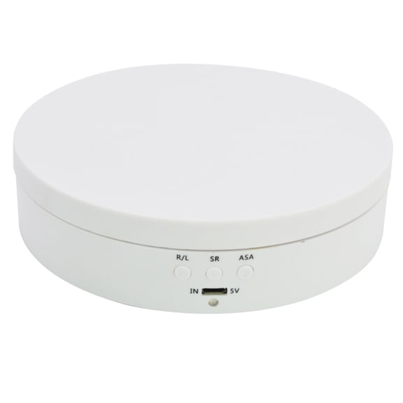 ZUARFY 3 Speeds Electric Rotating Display Stand Mirror Turntable Jewelry Holder Battery/USB Power