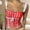 Red, variant on Women's Tanks Plaid Crop Top with Square Neck Lace Trim Gingham Tank Spaghetti Strap Shirt for Going Out and Corset- Style Blue M