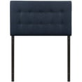 thumbnail image 2 of Modway Emily Tufted Button Linen Fabric Upholstered Twin Headboard in Navy, 2 of 4