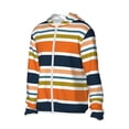 thumbnail image 2 of Fotbe Colorful Pastel Stripes Men's Women's UPF 50+ Sun Protection Jacket Hooded Cooling Shirt with Pockets Hiking Outdoor Performance-X-Large, 2 of 9