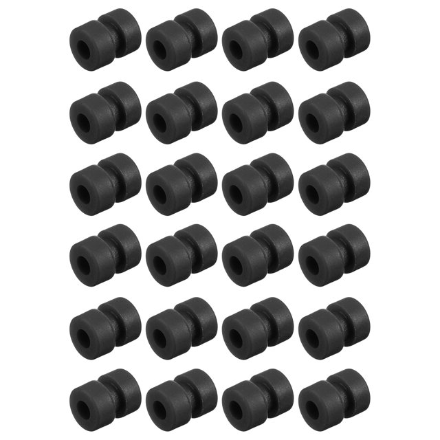 Unique Bargains 24Pack RC Anti Vibration Rubber Balls for F4 F7 Flight Controller M2x5.6mm Black