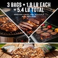 thumbnail image 5 of Smoking Wood Chips Variety Pack, Apple Mesquite Hickory Wood Chips for Smokers, Grilling, BBQ, Camping,Compatible with Gas & Charcoal Grill,3 x 1.8 Lb Bags, 5 of 6