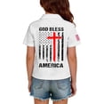 thumbnail image 7 of CCRFTGI 250 Anniversary USA Flag Polo Shirts for Kids Girls Boys Size 10-12 School Uniform Independence Day Shirts Pique Collared Polos Short Sleeve Summer Tops White 5-6 Years, 7 of 7