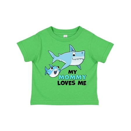 

Inktastic My Mommy Loves Me with Cute Sharks Gift Toddler Boy or Toddler Girl T-Shirt
