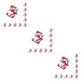 thumbnail image 1 of Inteprter 10 Uds cajas de dulces de Navidad artesanía caja de galletas adornos contenedores de alimentos multifuncionales suministros de Type1 NO1, 1 of 6