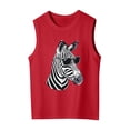 thumbnail image 3 of CONZONE Girls Summer Tops Sleeveless Animal Graphic Tshirts For Girls Crew Neck Soft Toddler T-Shirts Size 6-7 Years Red, 3 of 3