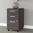 thumbnail image 6 of Maklaine Engineered Wood 3 Drawer Mobile File Cabinet in Storm Gray, 6 of 6