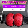 thumbnail image 2 of BESTSKY 2Pcs Knee Pads,Waterproof and Wear-Resistant Knee Pads for Men Construction,Hard Shell Impact Resistant Gardening Knee Pads,Red, 2 of 7